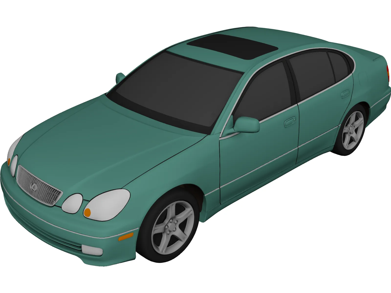 Lexus GS400 (1998) 3D Model main preview