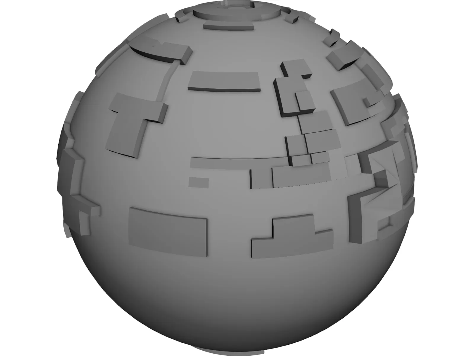 Borg Sphere 3D Model main preview