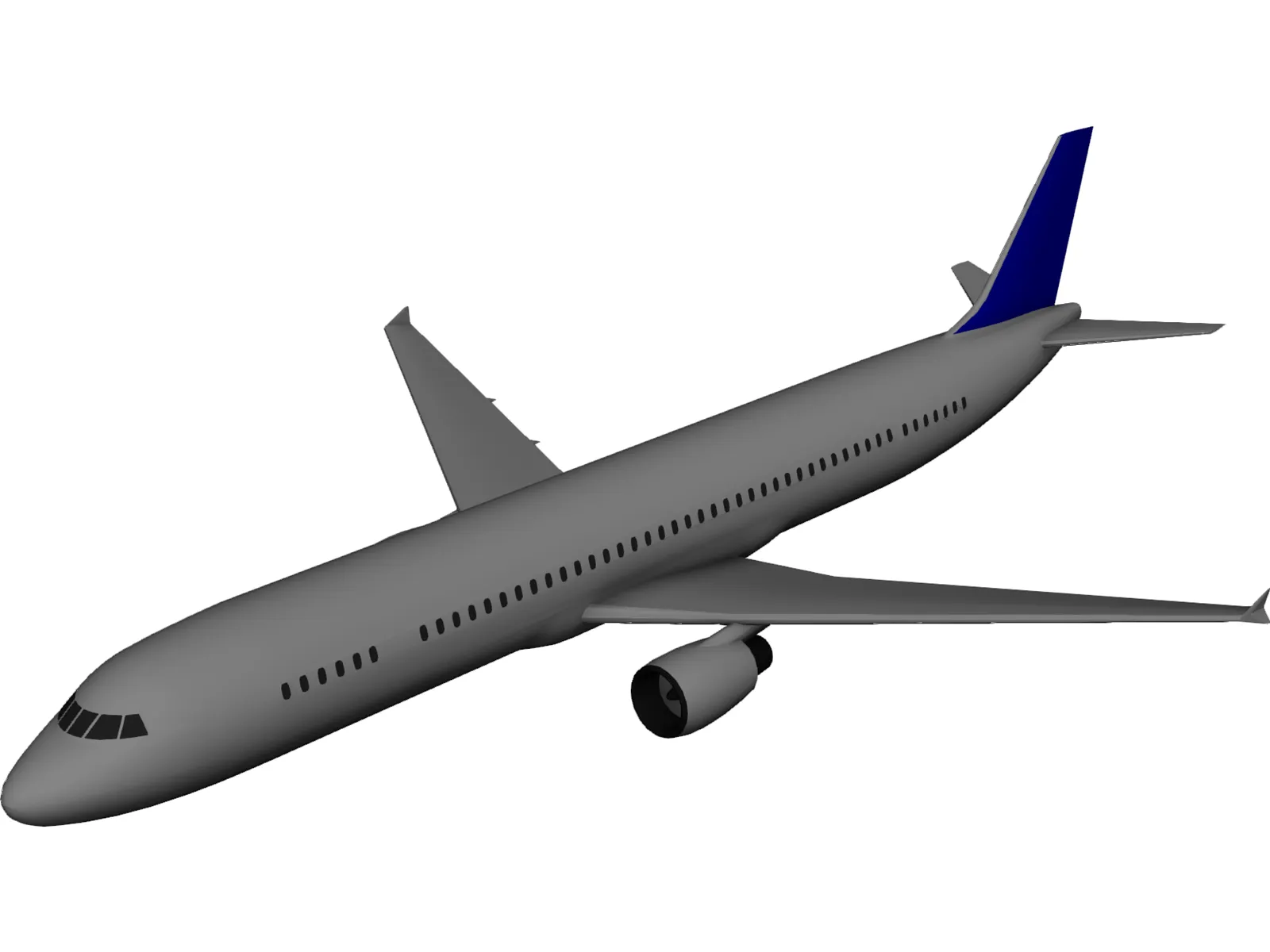 Airbus A321 3D Model main preview