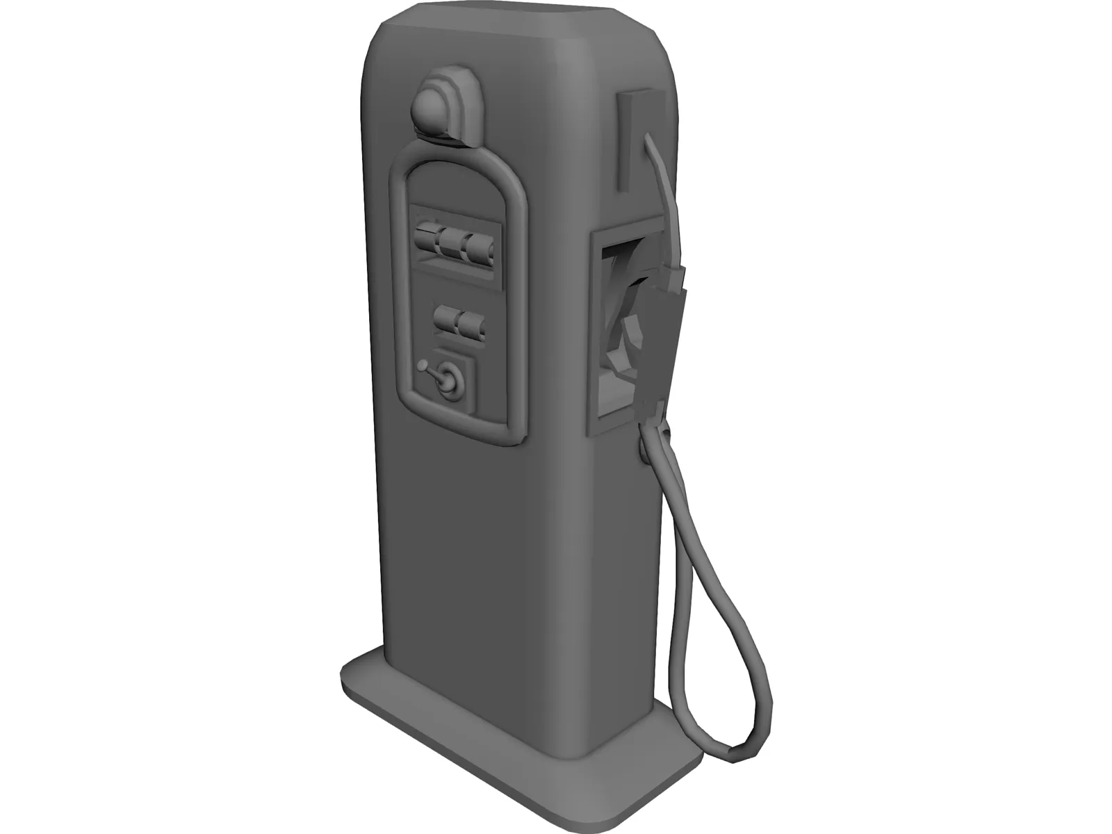 Gas Pump 3D Model main preview