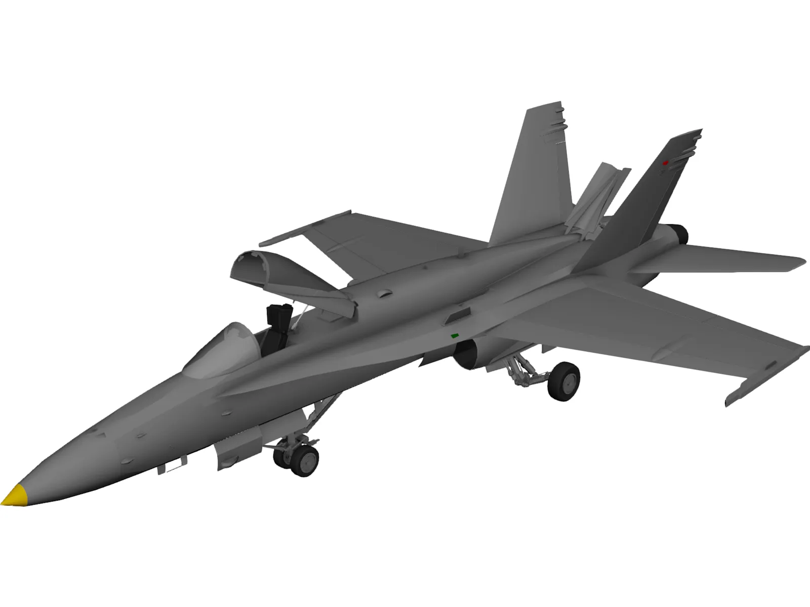 F-18C 3D Model main preview