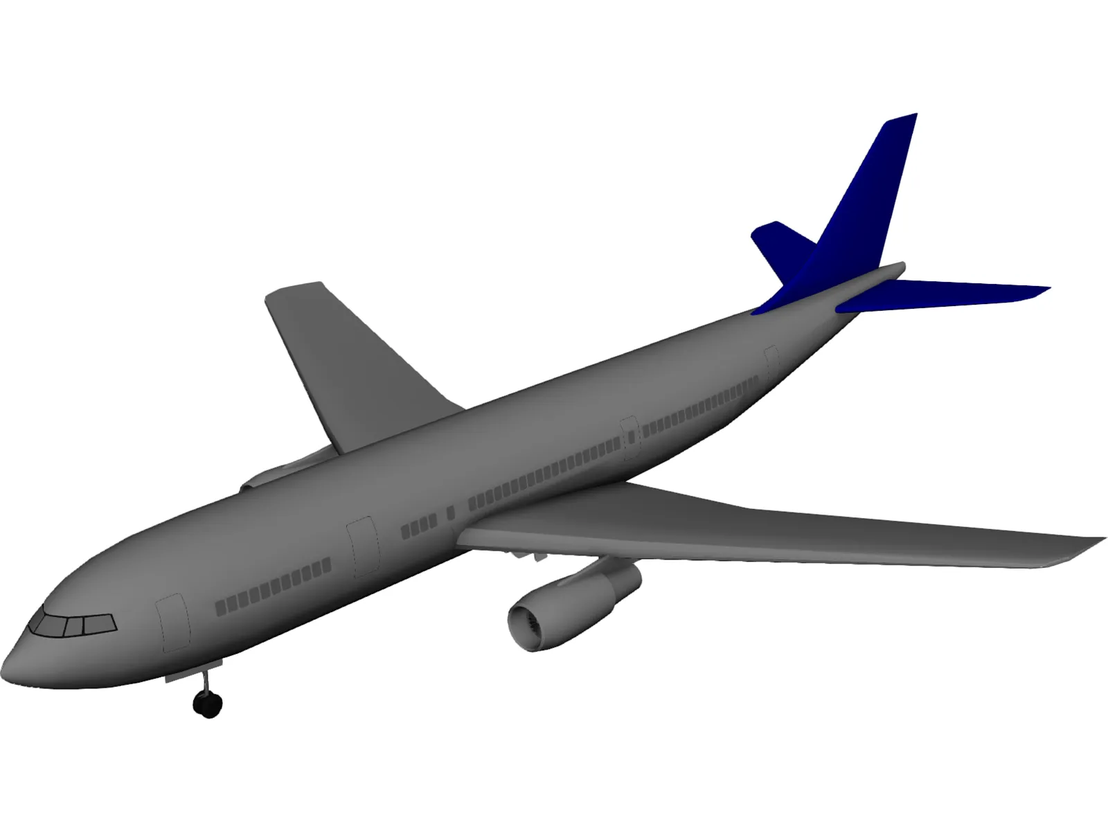 Airbus A300 3D Model main preview