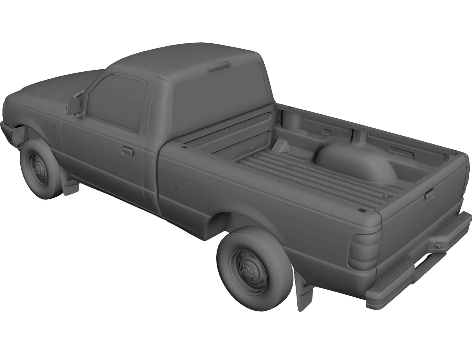 Ford Ranger Pickup (1998) 3D Model main preview