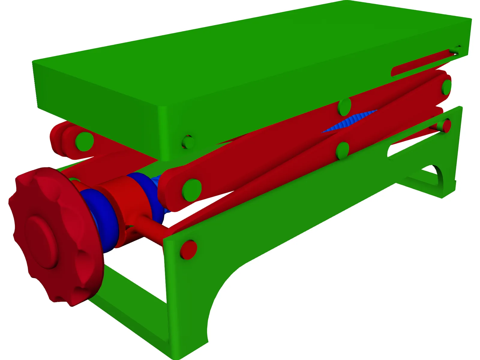 Lab Scissor Jack 3D Model main preview