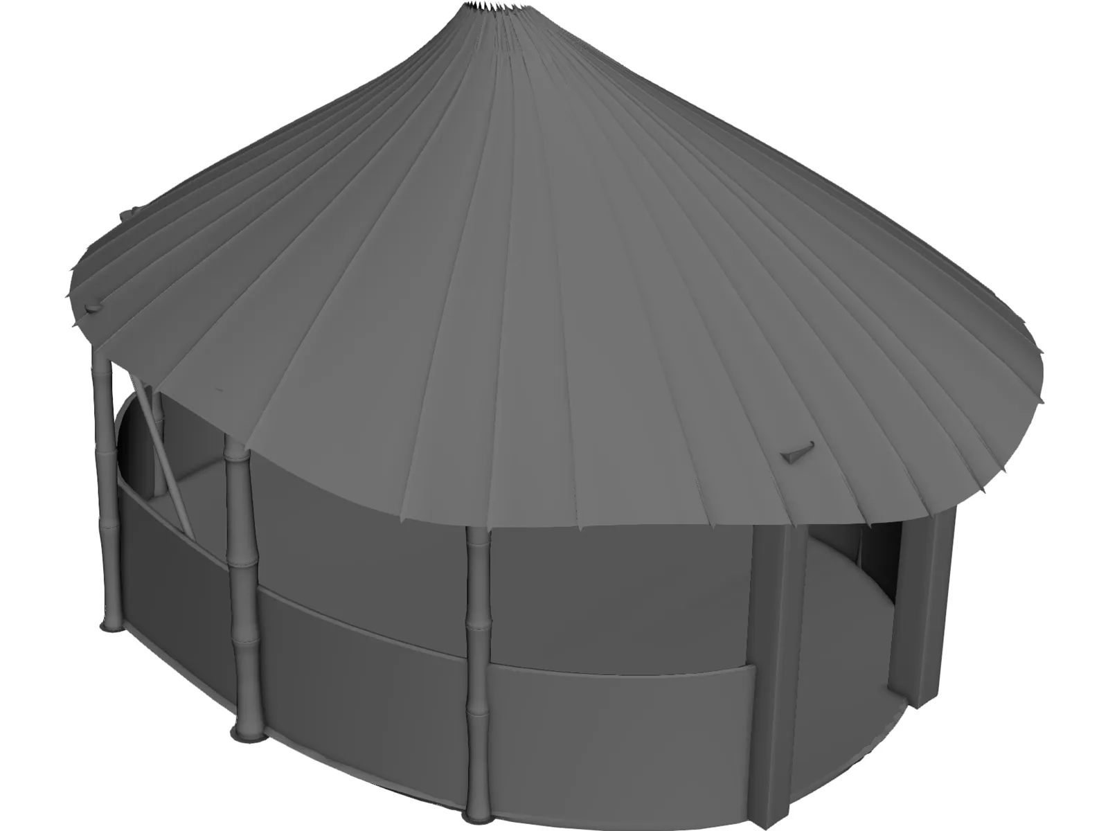 Indian Hut 3D Model main preview