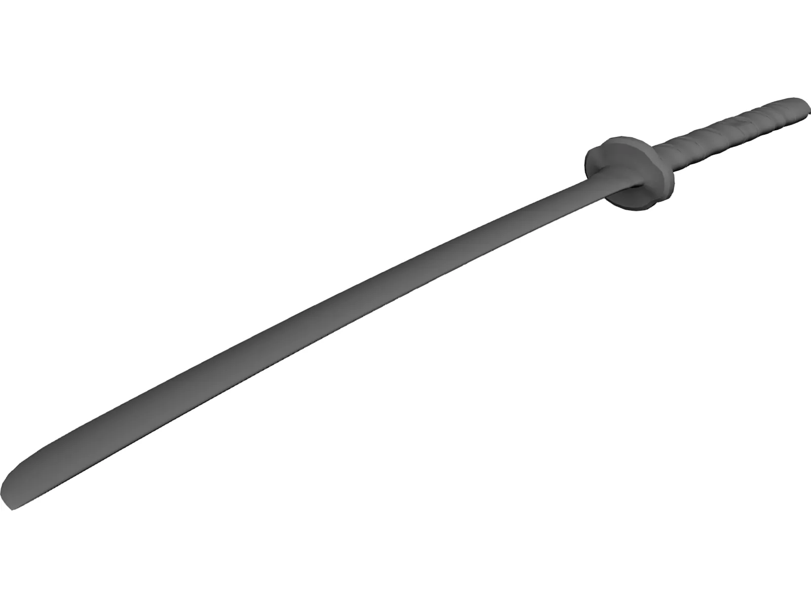 Katana Japanese Sword 3D Model main preview