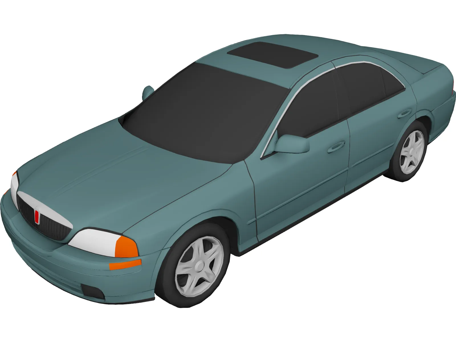 Lincoln LS (2000) 3D Model main preview