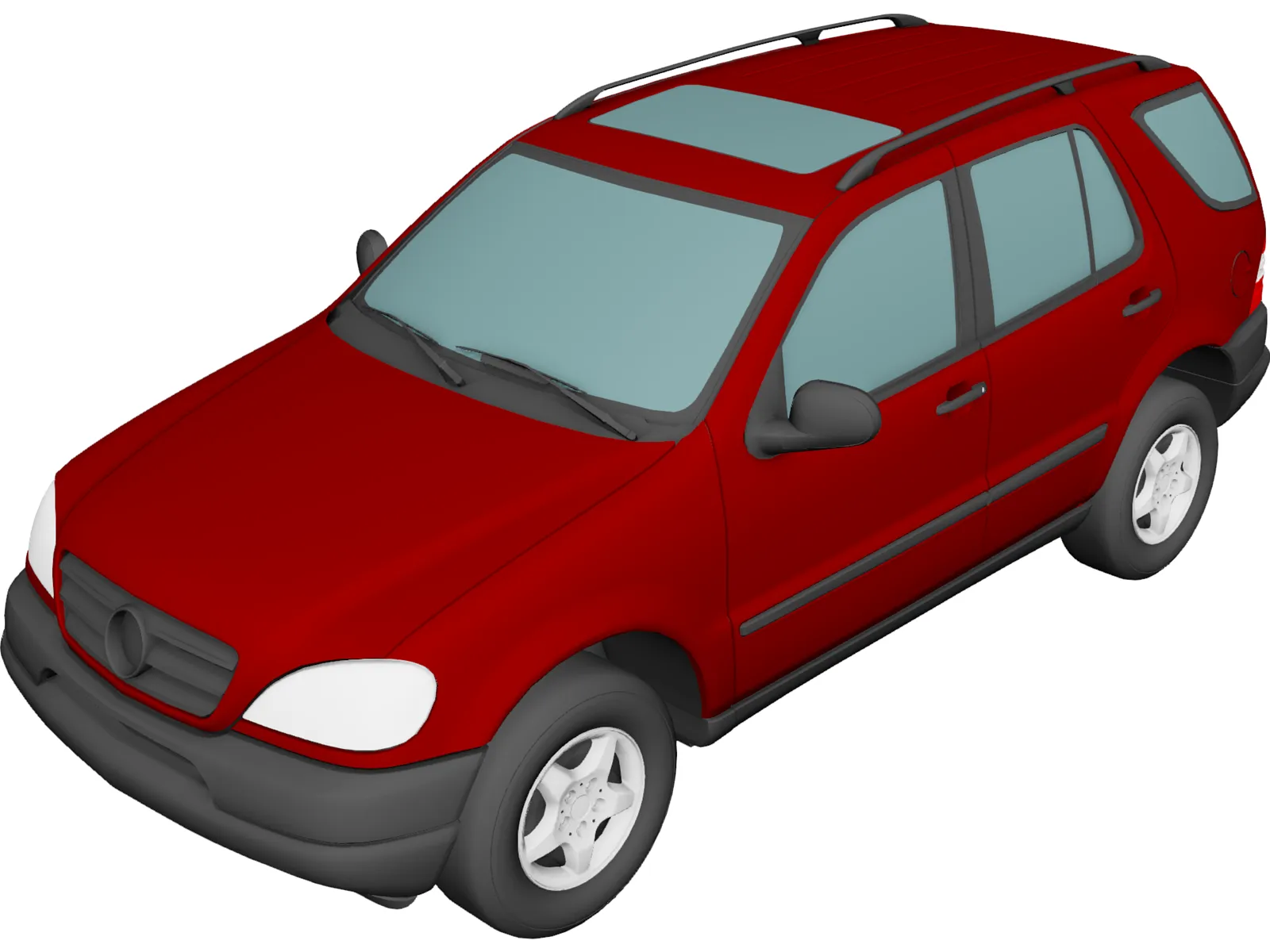 Mercedes-Benz ML 320 (1998) 3D Model main preview