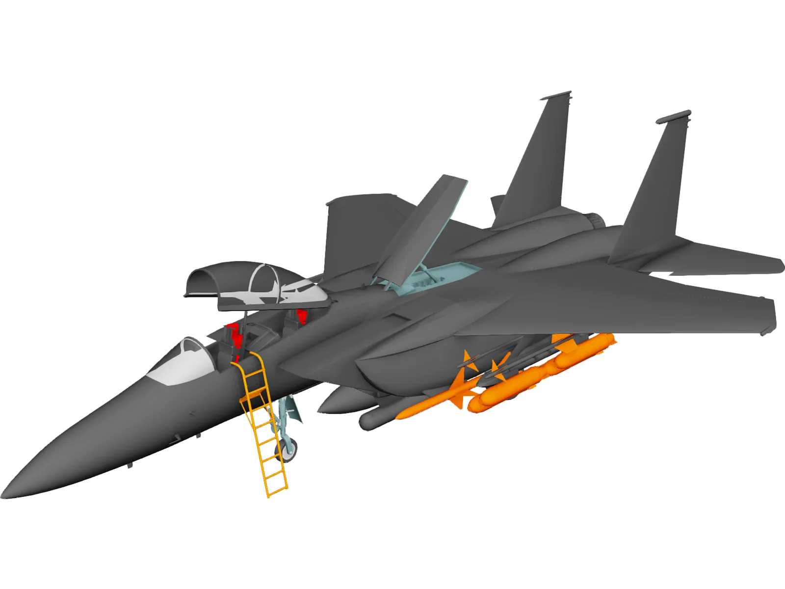 F-15E Strike Eagle 3D Model main preview