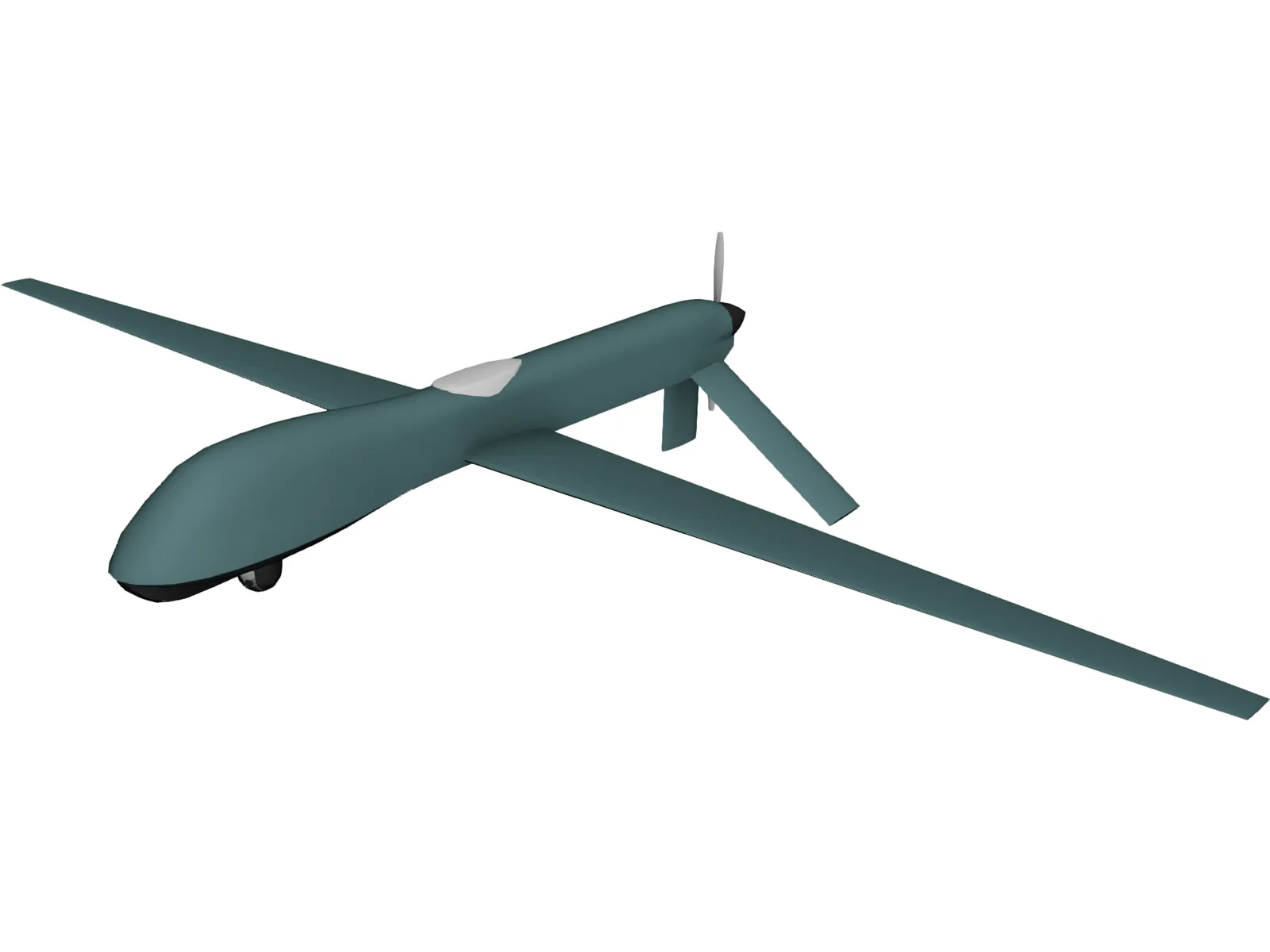General Atomics MQ-1 Predator UAV Drone 3D Model main preview