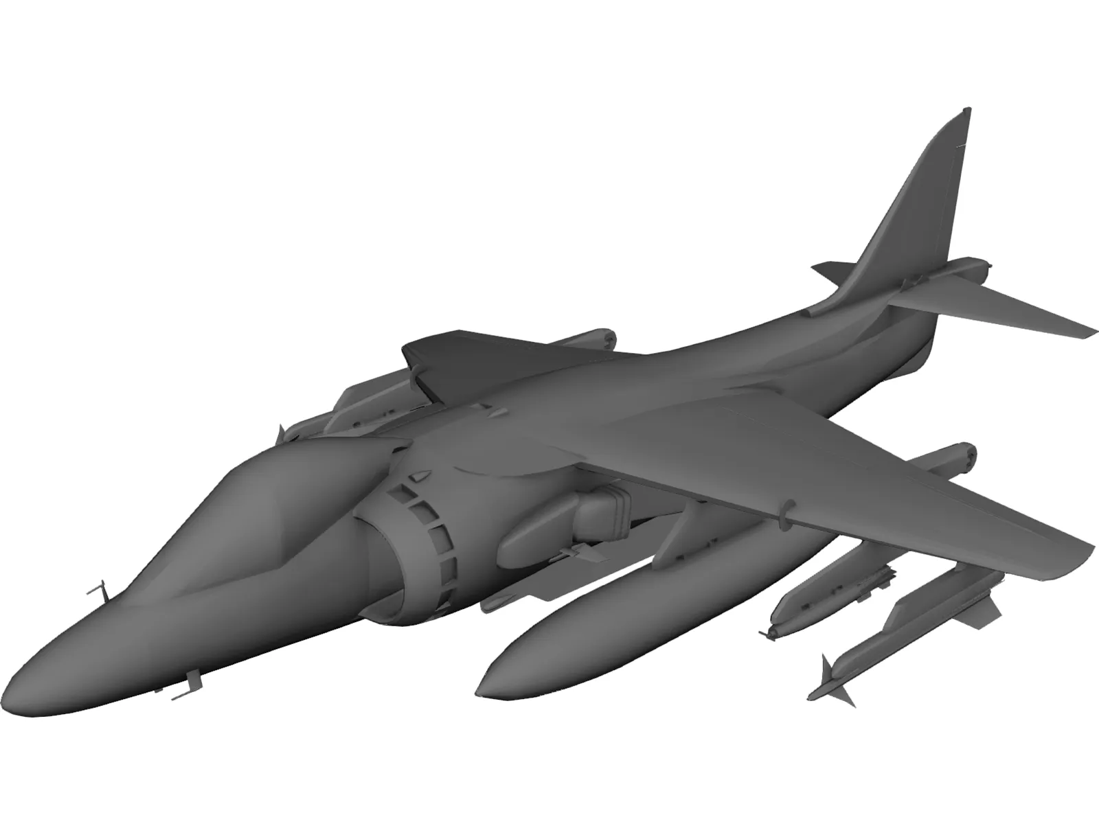 AV-8B Harrier 3D Model main preview