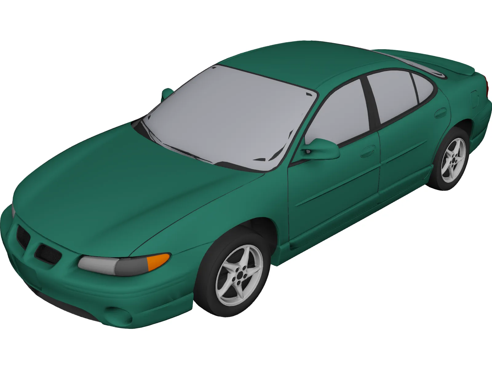 Pontiac Grand Prix GT (2000) 3D Model main preview