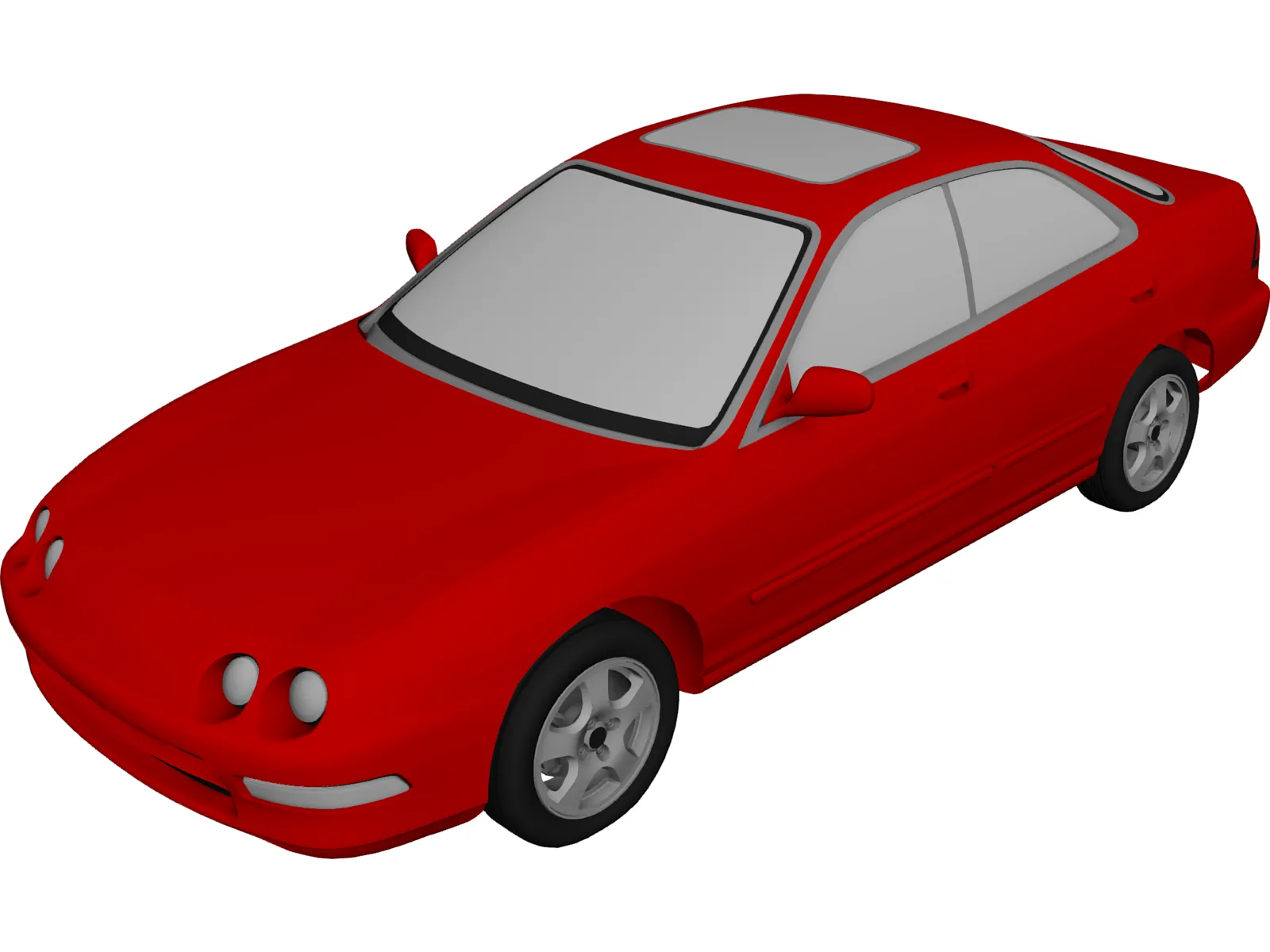 Honda [Acura] Integra Sedan [+Interior] (1994) 3D Model main preview