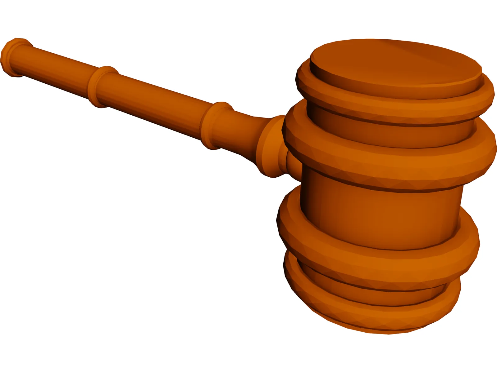 Gavel 3D Model main preview
