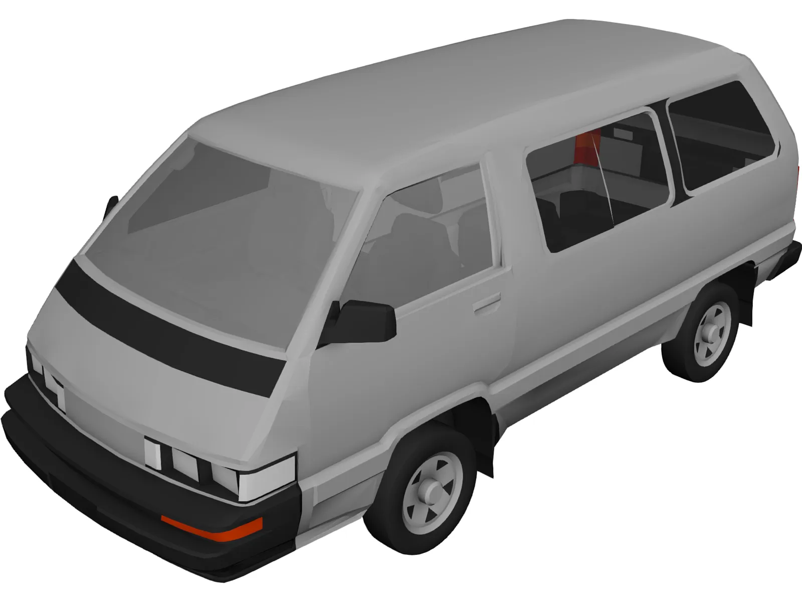 Toyota Van (1987) 3D Model main preview