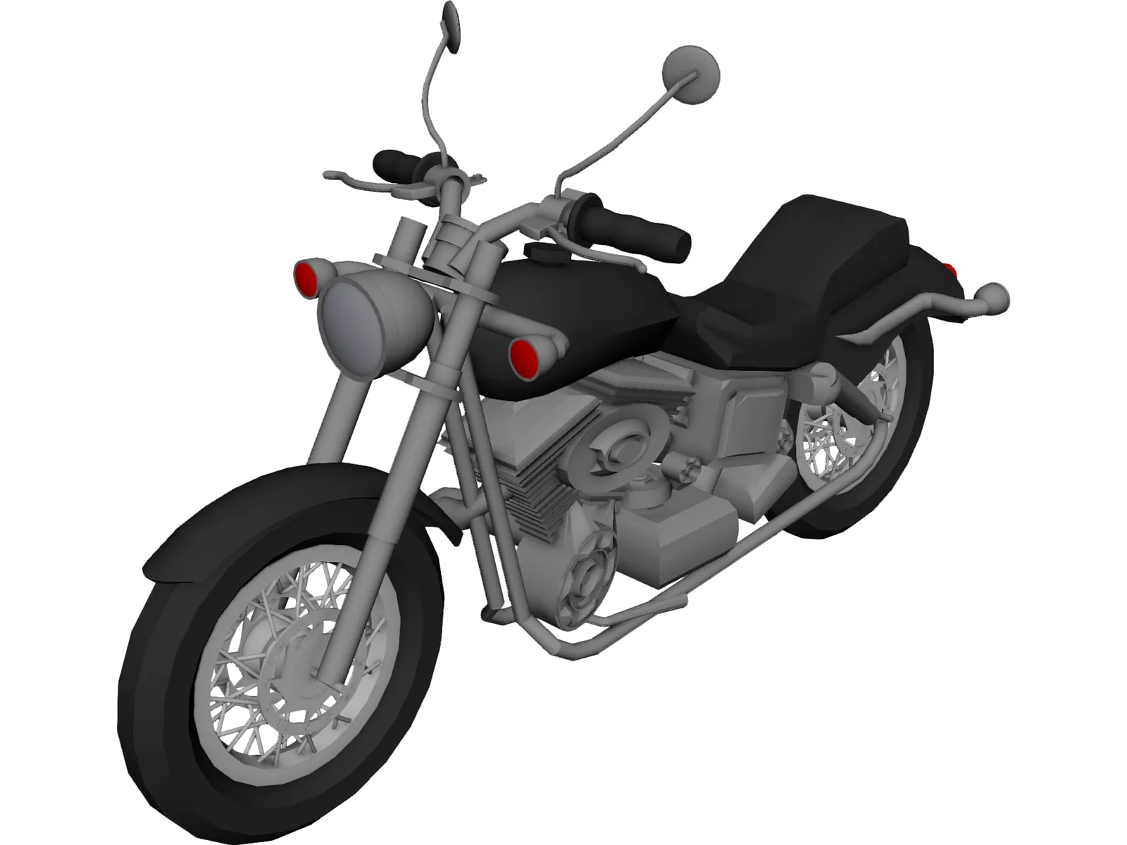 Motorcycle 3D Model main preview