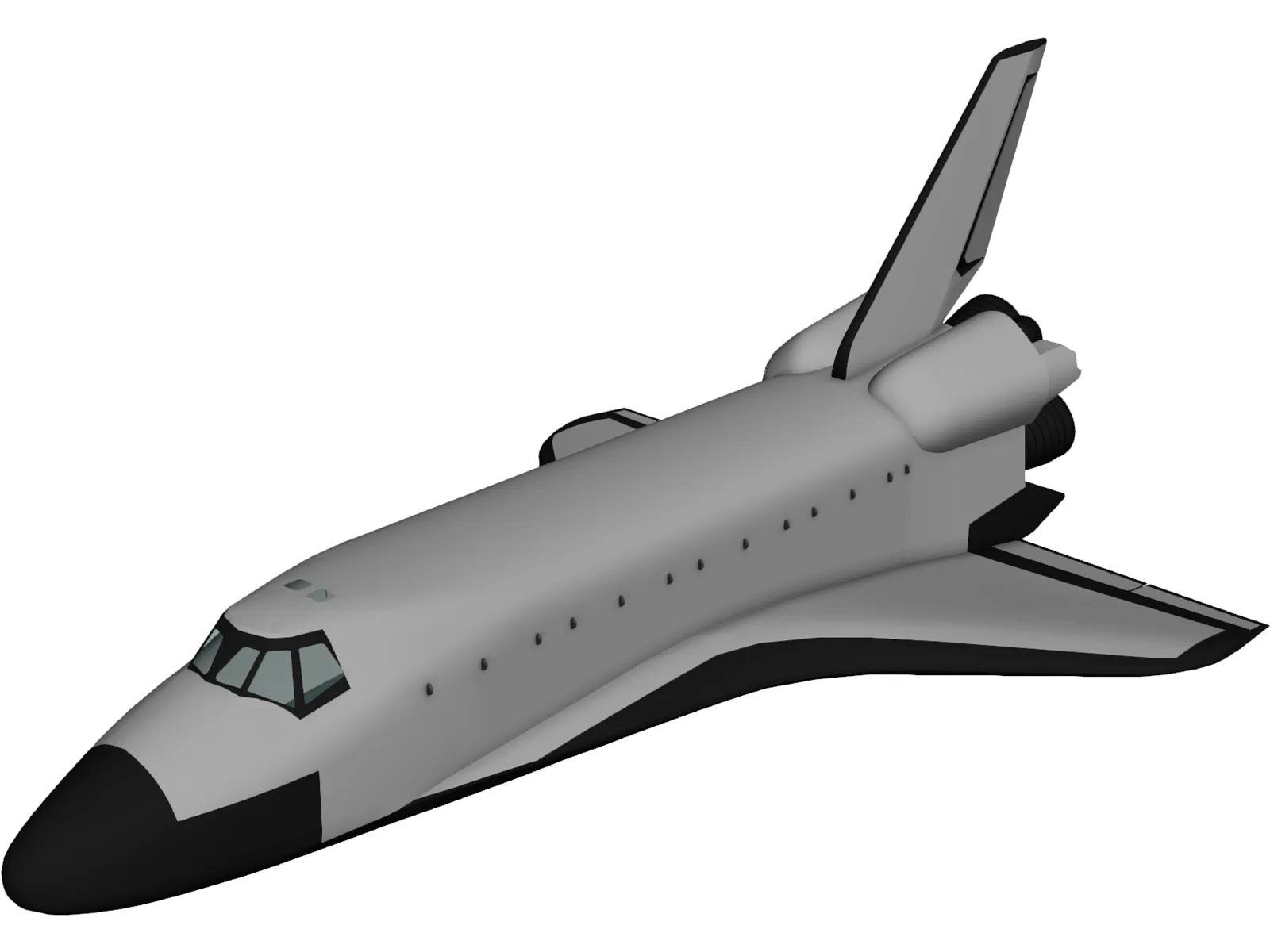 Space Shuttle 3D Model main preview