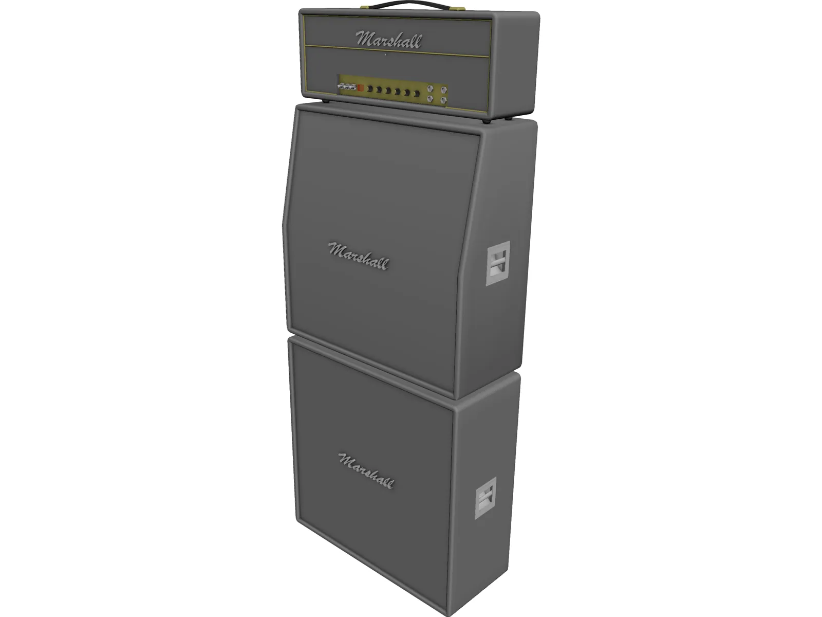 Marshall Stack 3D Model main preview