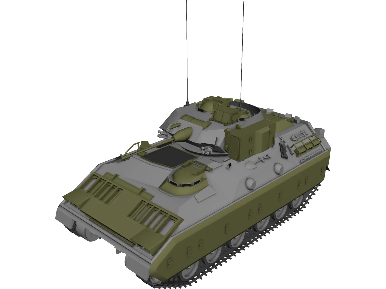 M3 Bradley 3D Model main preview