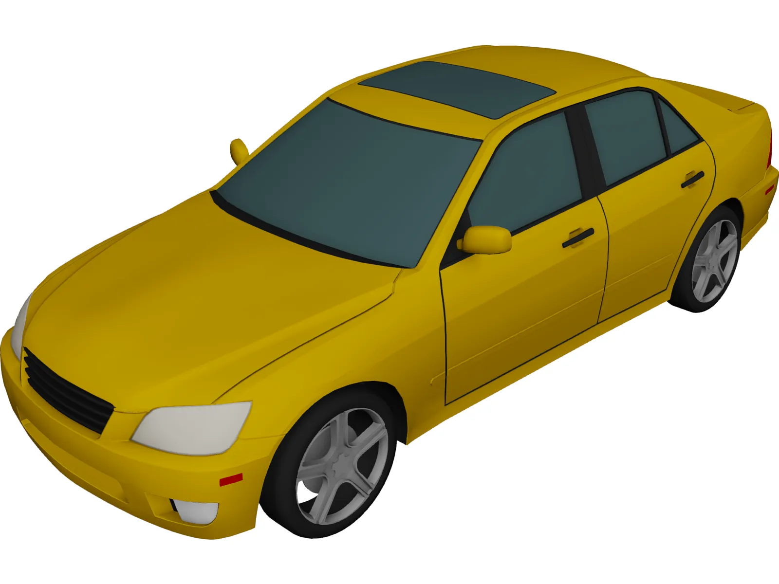 Lexus IS300 (2001) 3D Model main preview