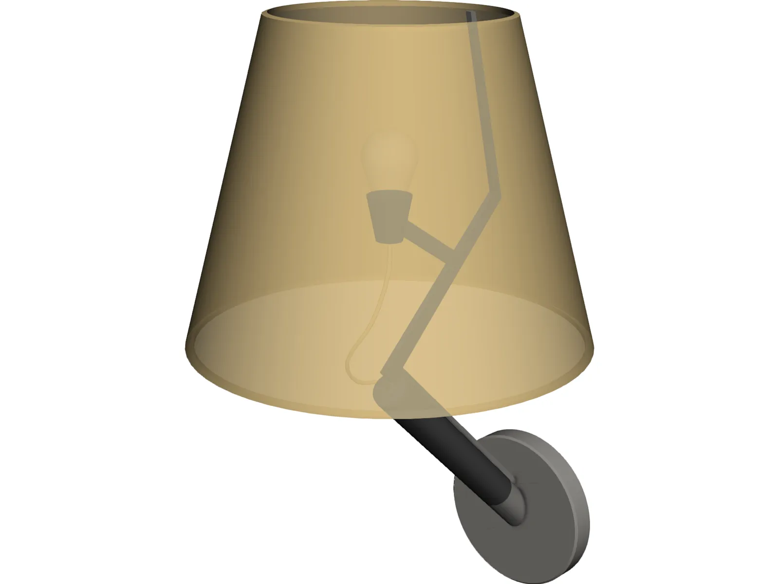 Lamp Wall 3D Model main preview