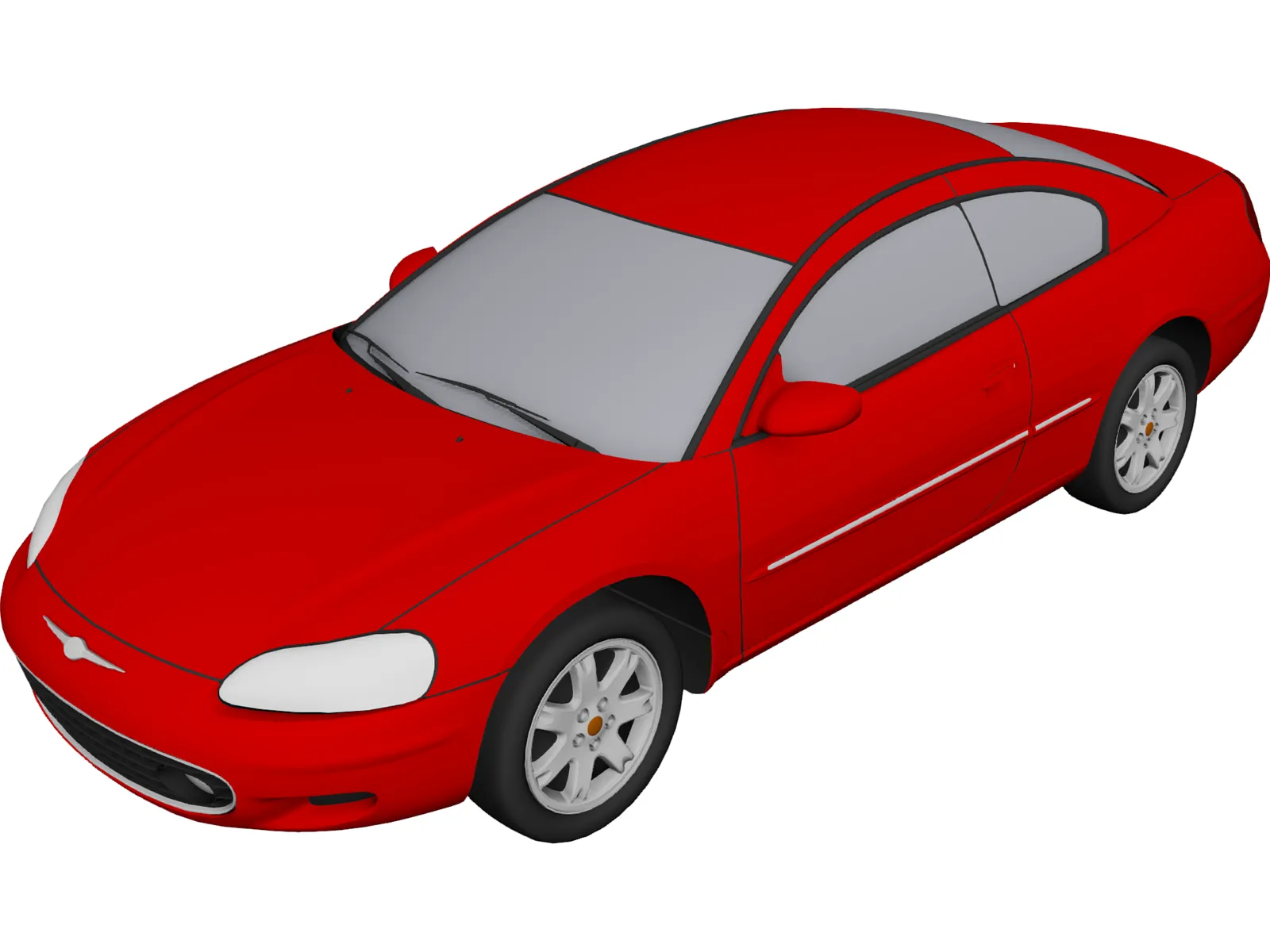Chrysler Sebring Coupe (2001) 3D Model main preview