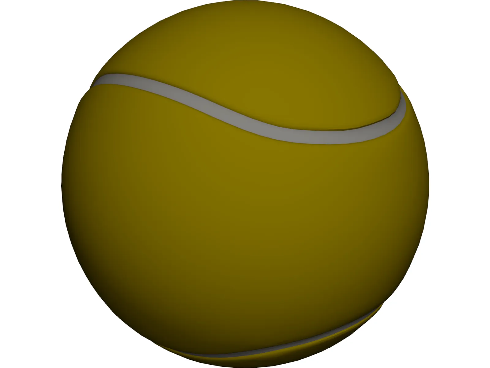 Tennis Ball 3D Model main preview