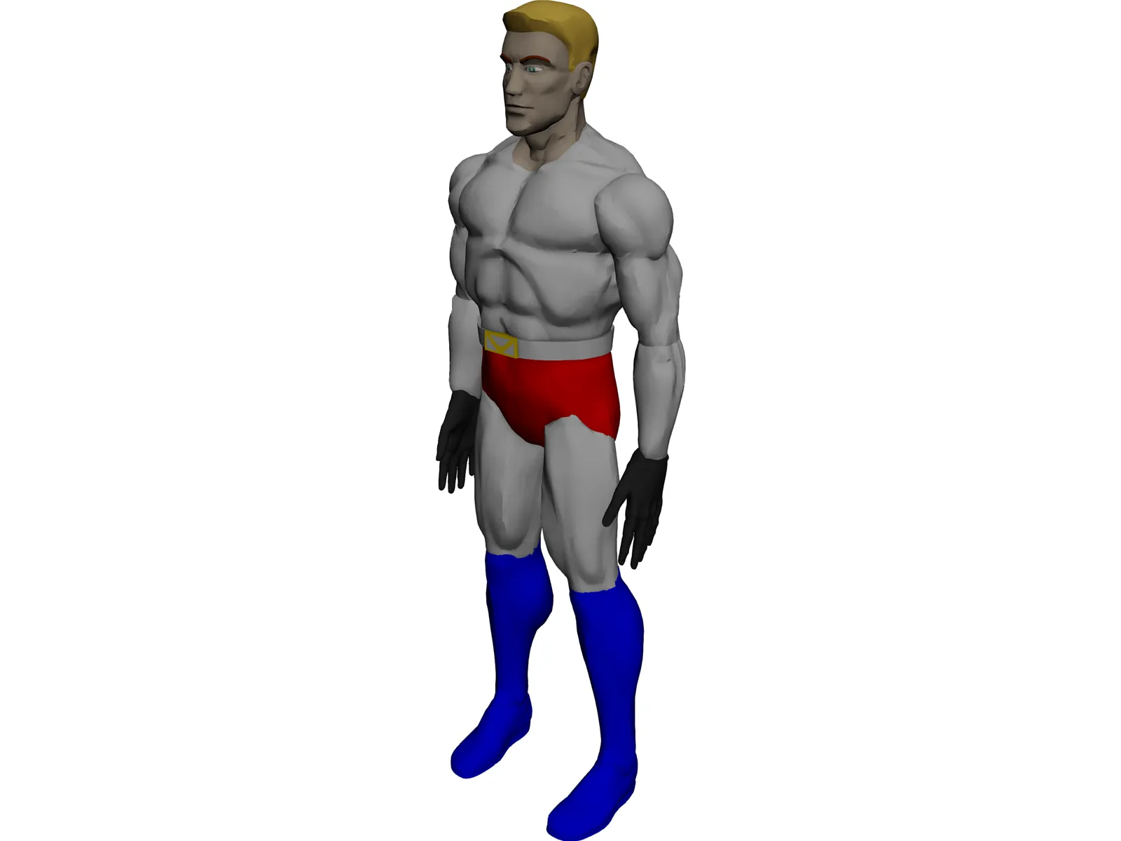 Superhero 3D Model main preview