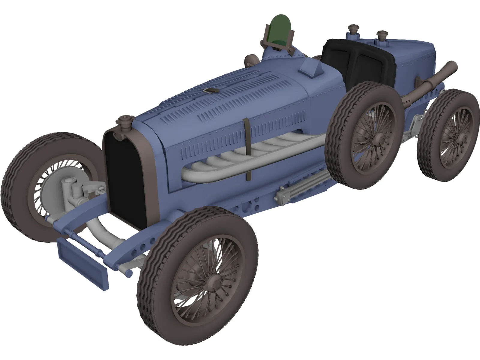 Bugatti Type 59 (1933) 3D Model main preview