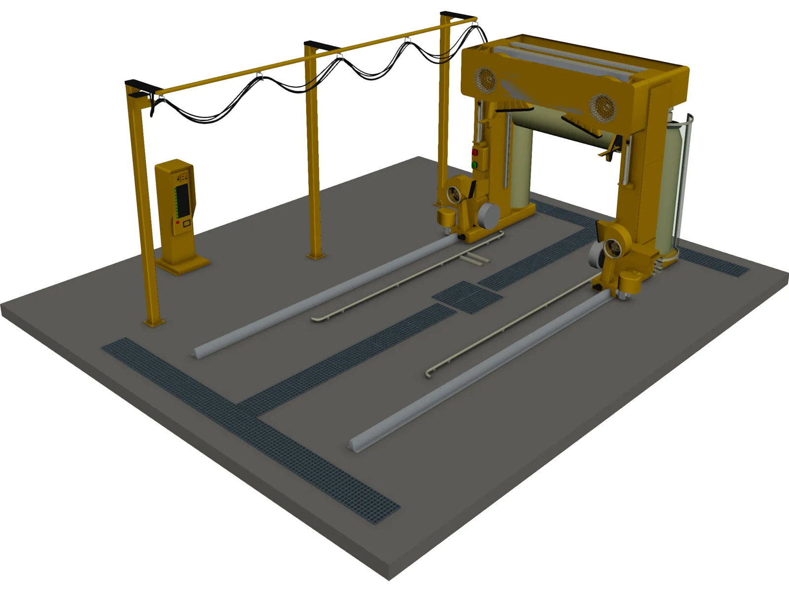 Car Wash 3D Model main preview