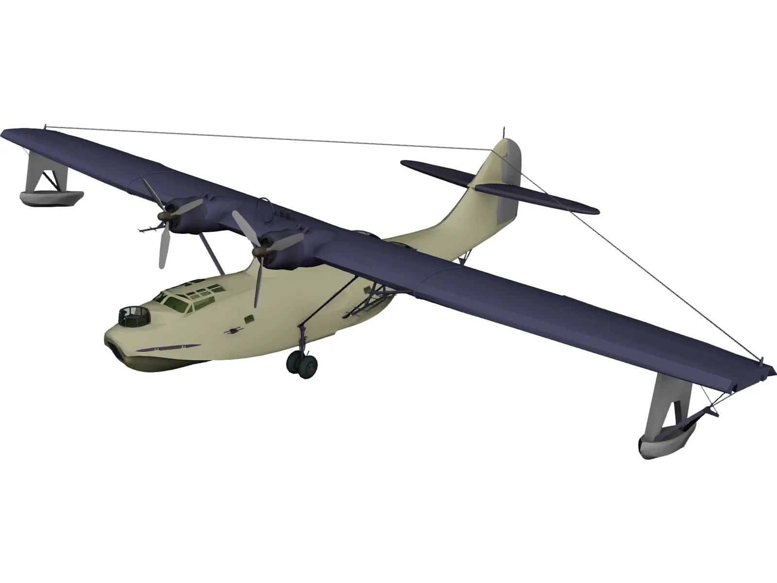 Consolidated PBY-5 Catalina 3D Model main preview
