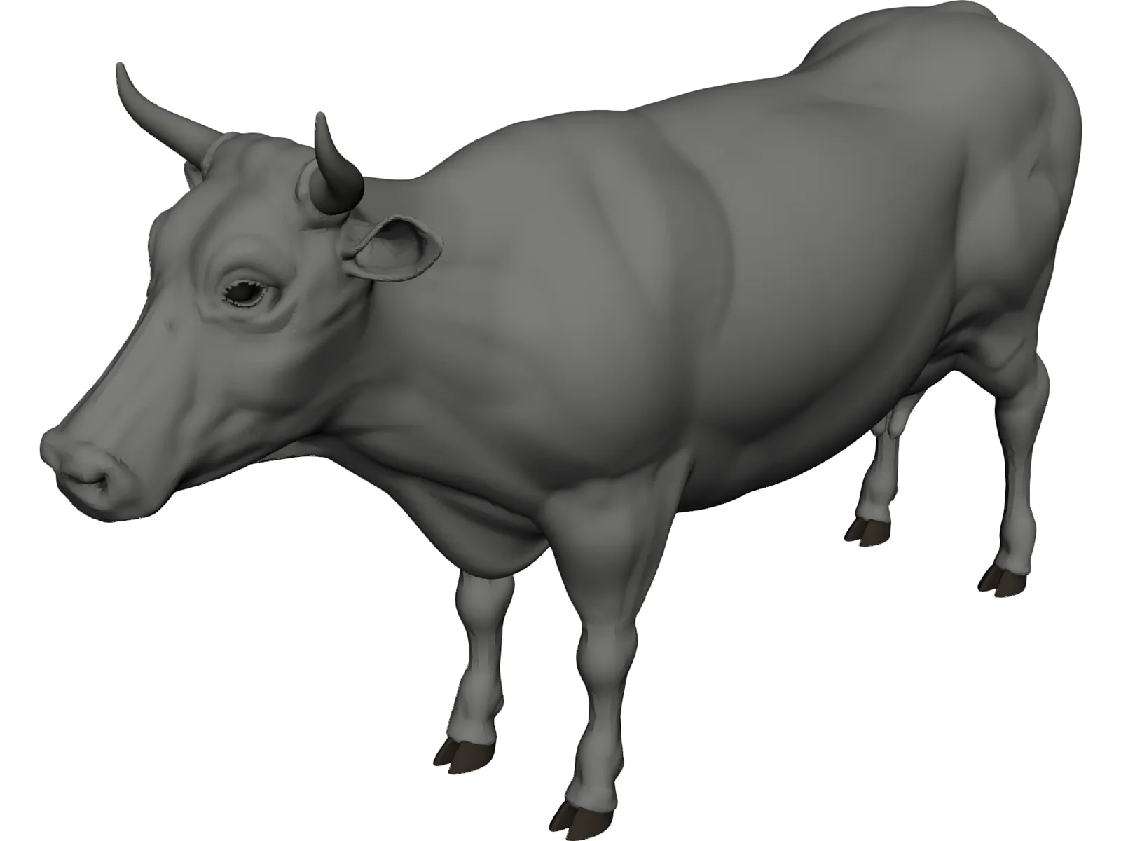 Cow 3D Model main preview