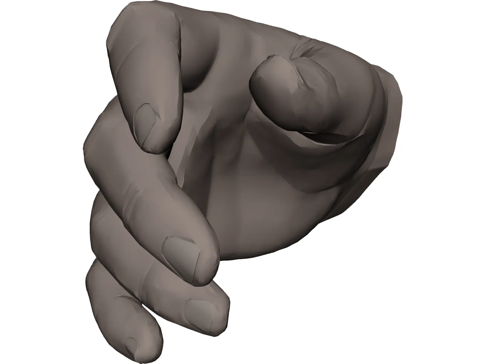 Hand Male 3D Model main preview