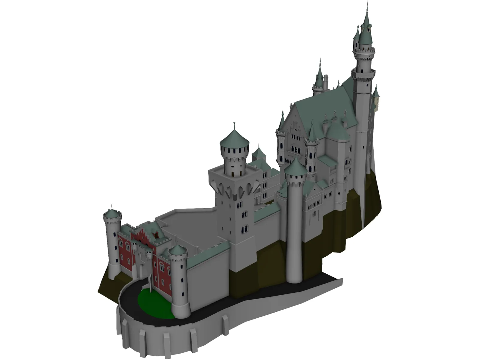 Neuschwanstein 3D Model main preview