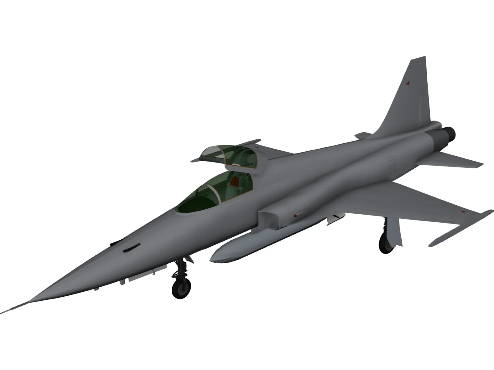Northrop F-5E Tiger 3D Model main preview