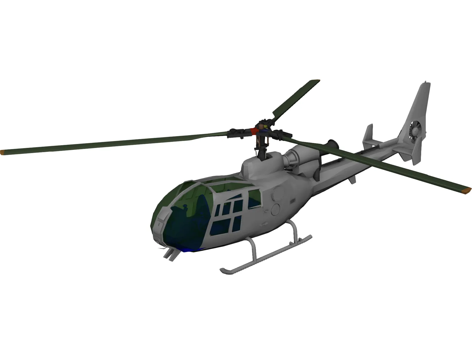 Eurocopter Gazelle 3D Model main preview