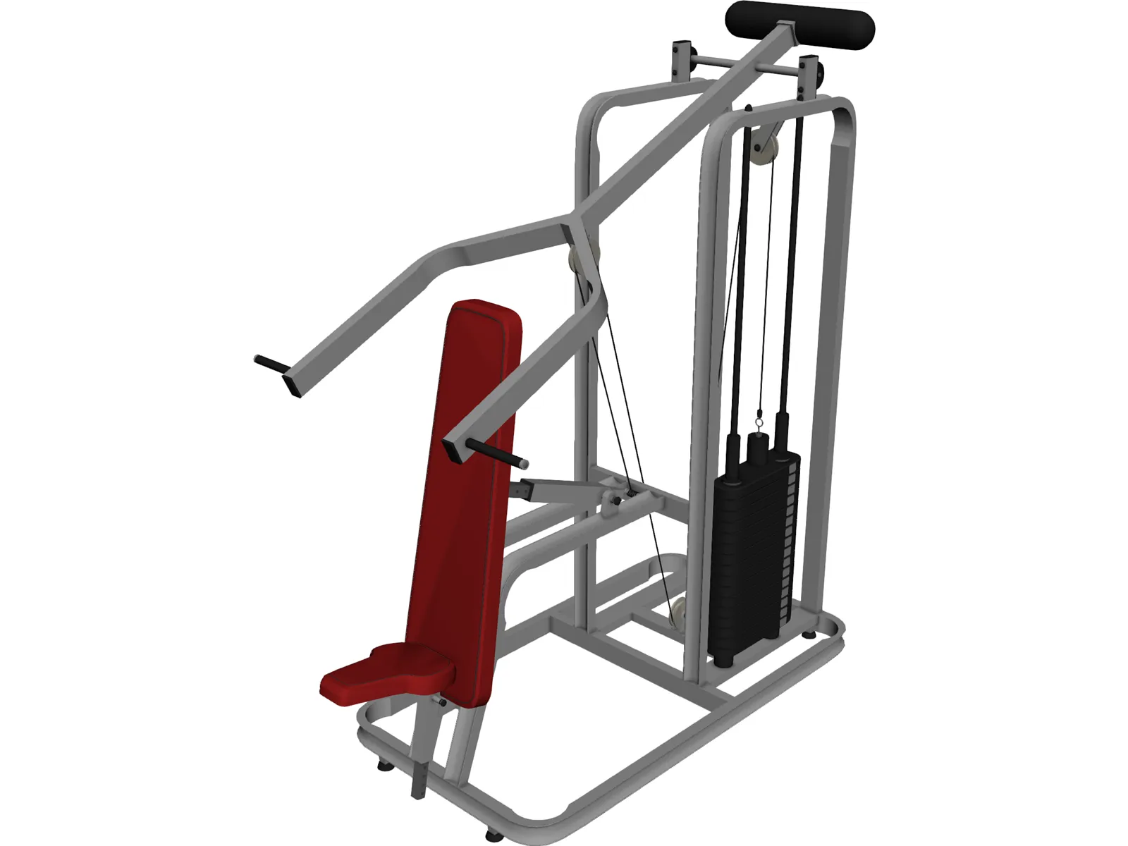 Incline Press 3D Model main preview