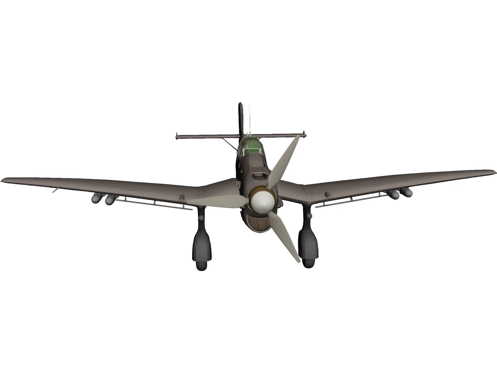Junkers 87B Stuka 3D Model main preview