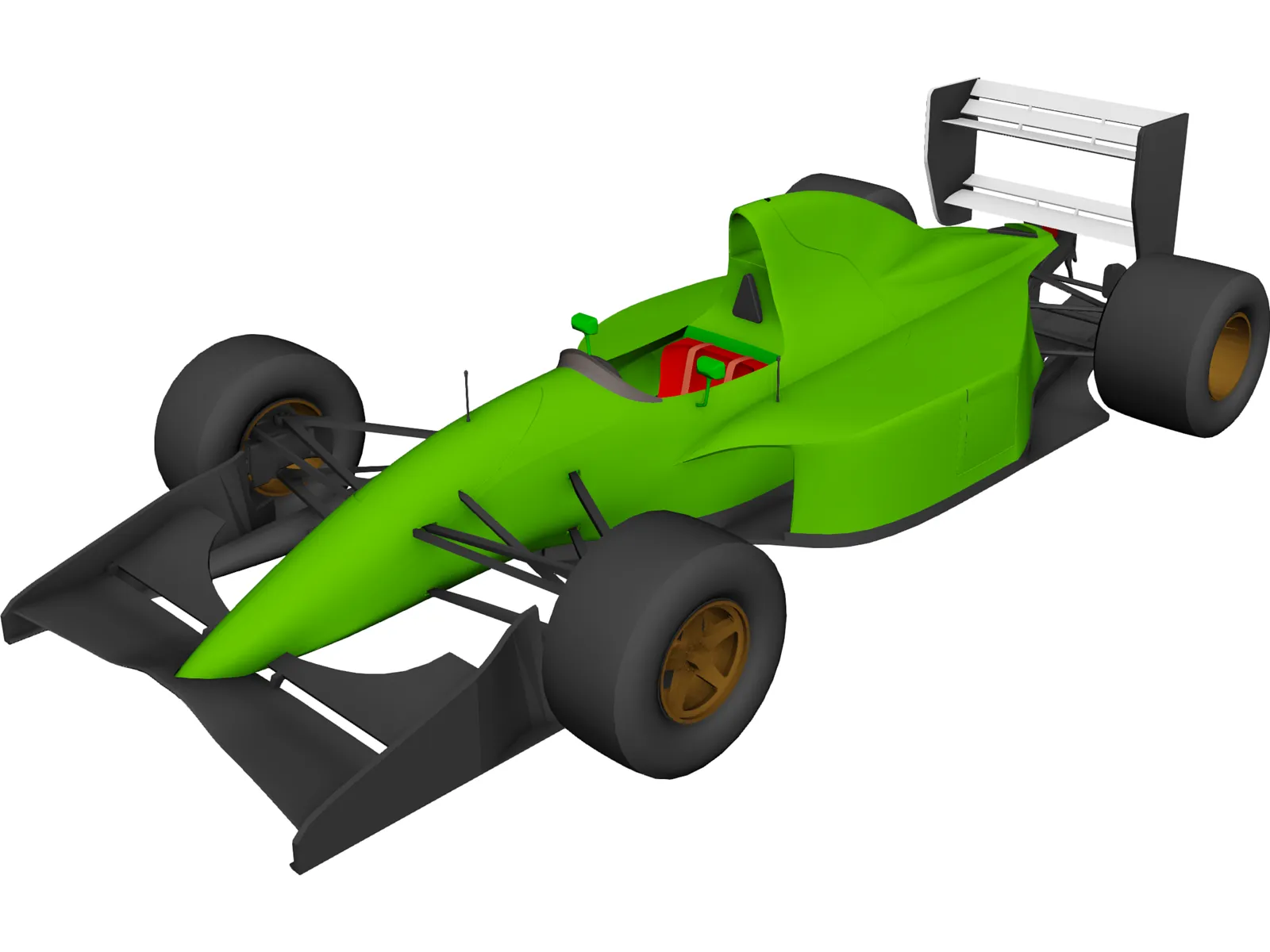 F1 Lotus-Ford 107 3D Model main preview