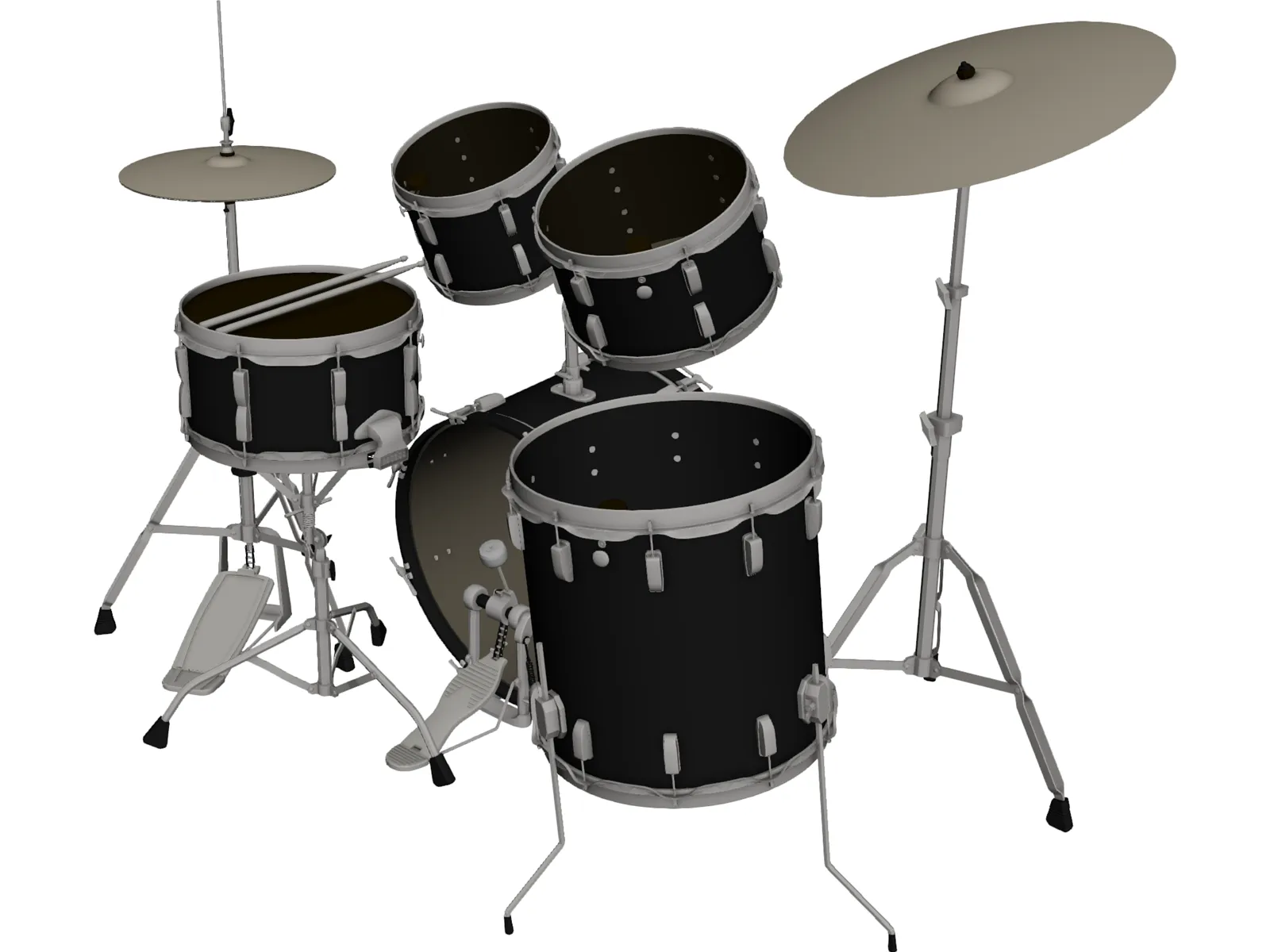 Ludwig Drum 3D Model main preview
