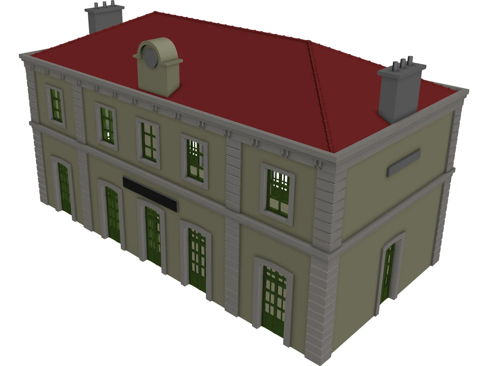 Station Saint Julien 3D Model main preview