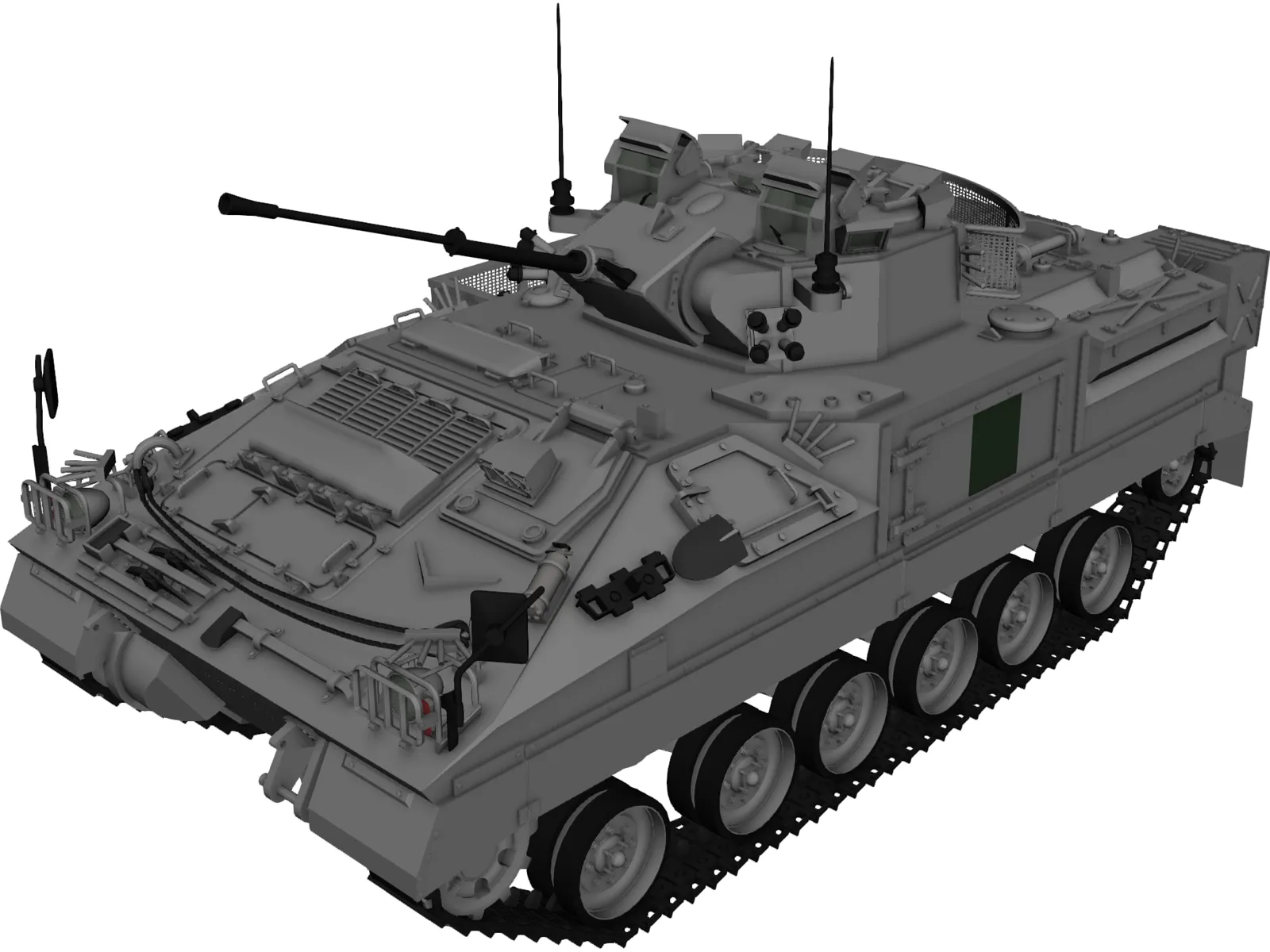 Warrior MCV 3D Model main preview