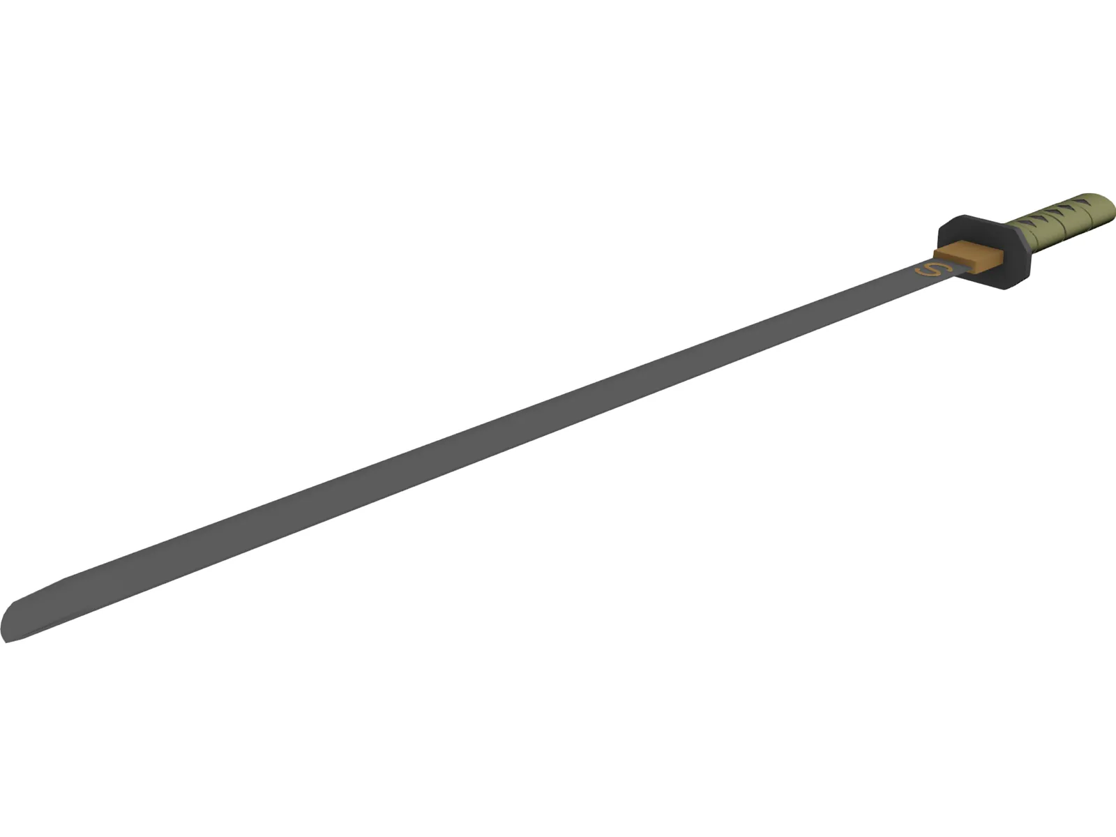 Katana 3D Model main preview