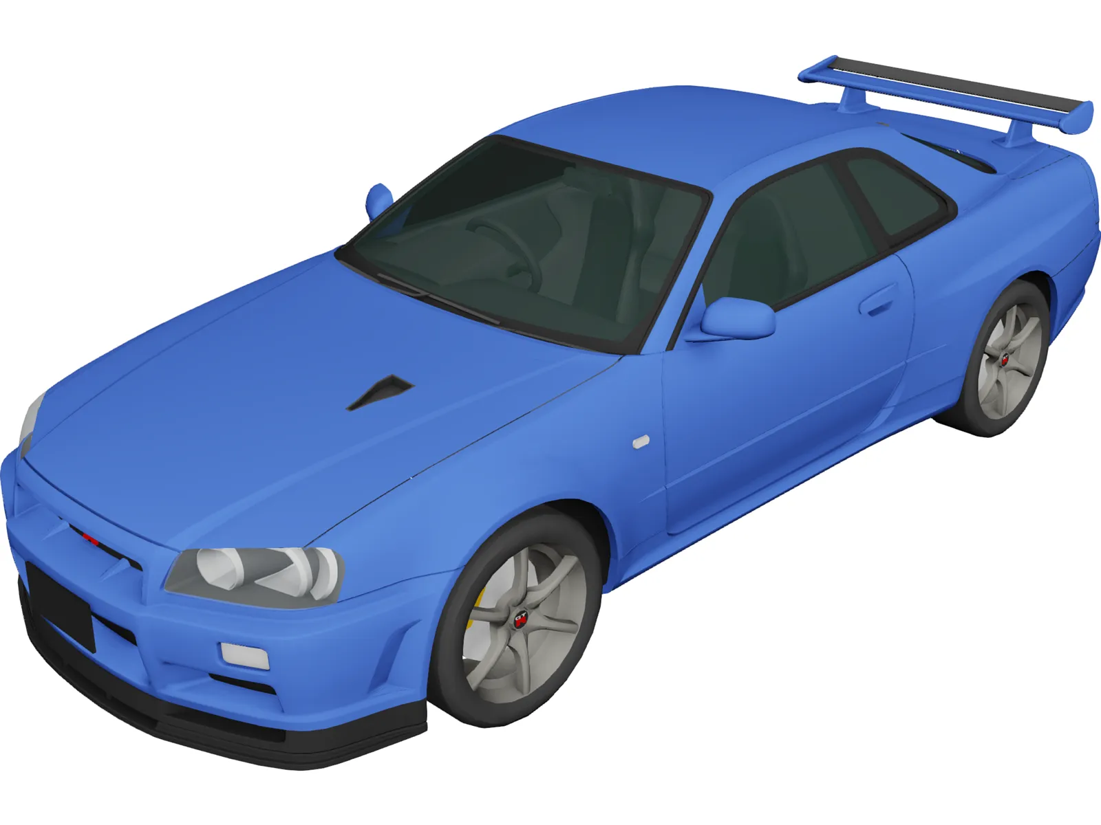 Nissan Skyline GT-R R34 Vspec (1999) 3D Model main preview