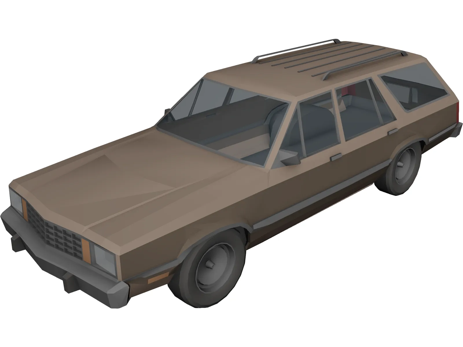 Ford Fairmont 3D Model main preview