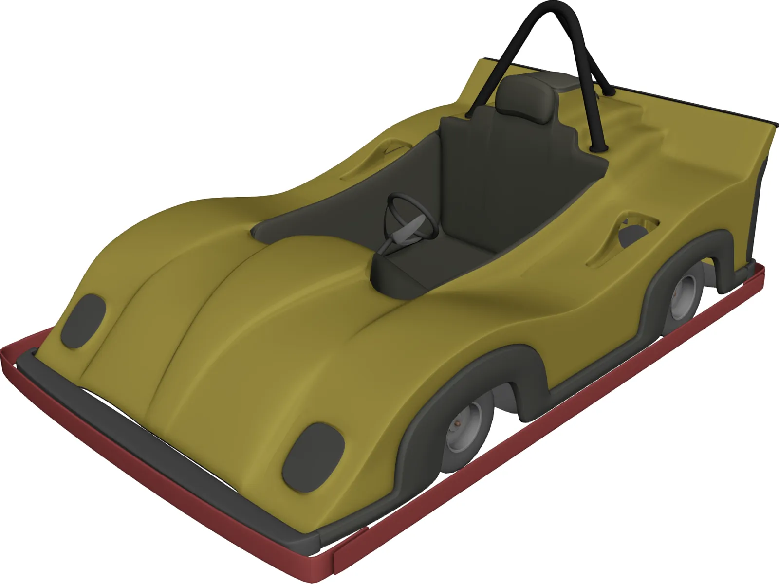 Go Kart 3D Model main preview