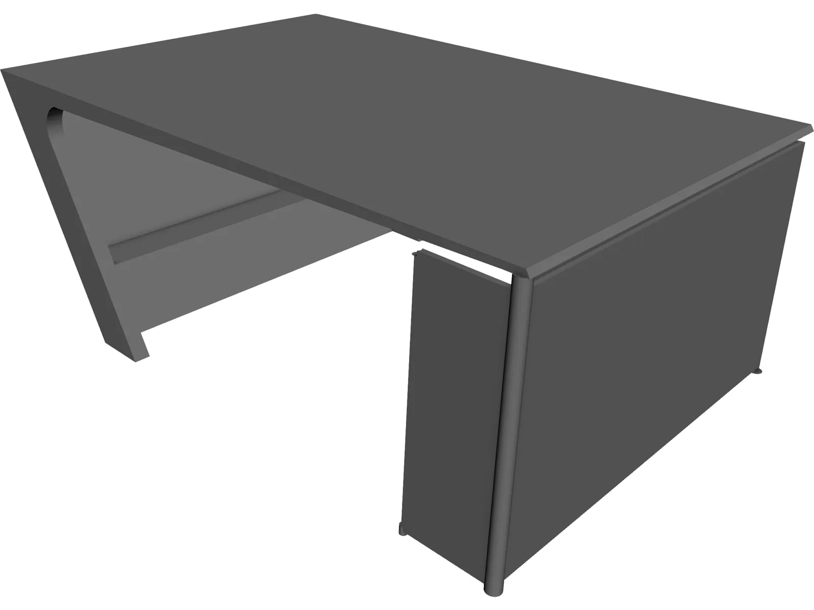 Bus Shelter 3D Model main preview