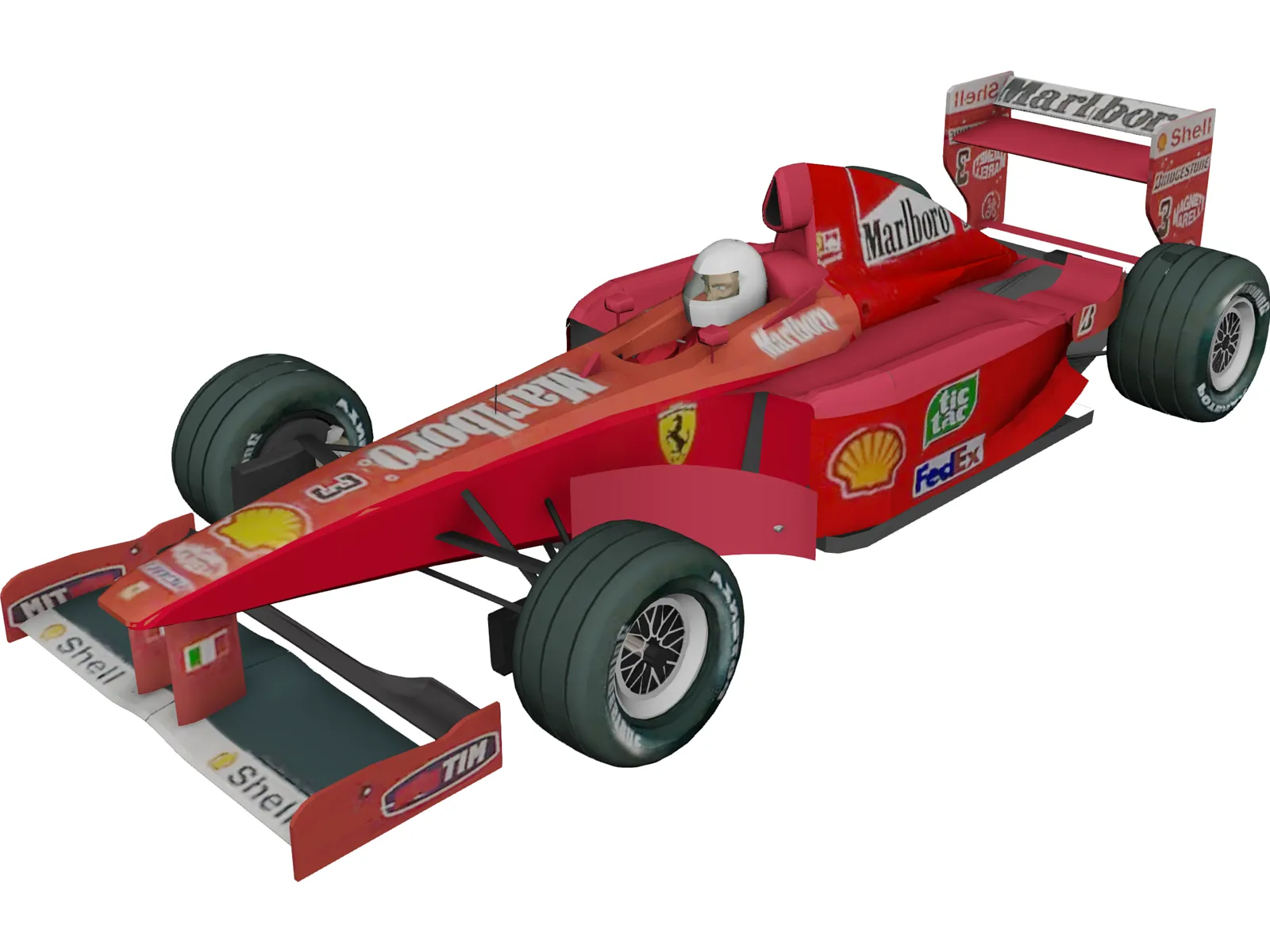 Ferrari F1 3D Model main preview