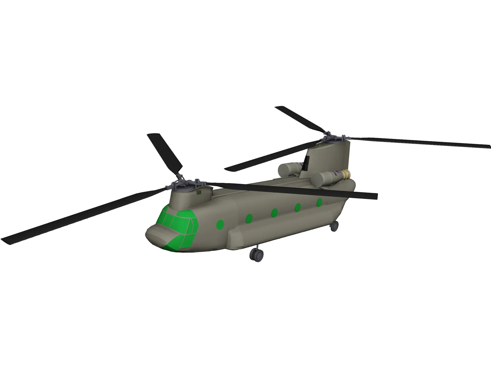 Boeing CH-47F Chinook 3D Model main preview