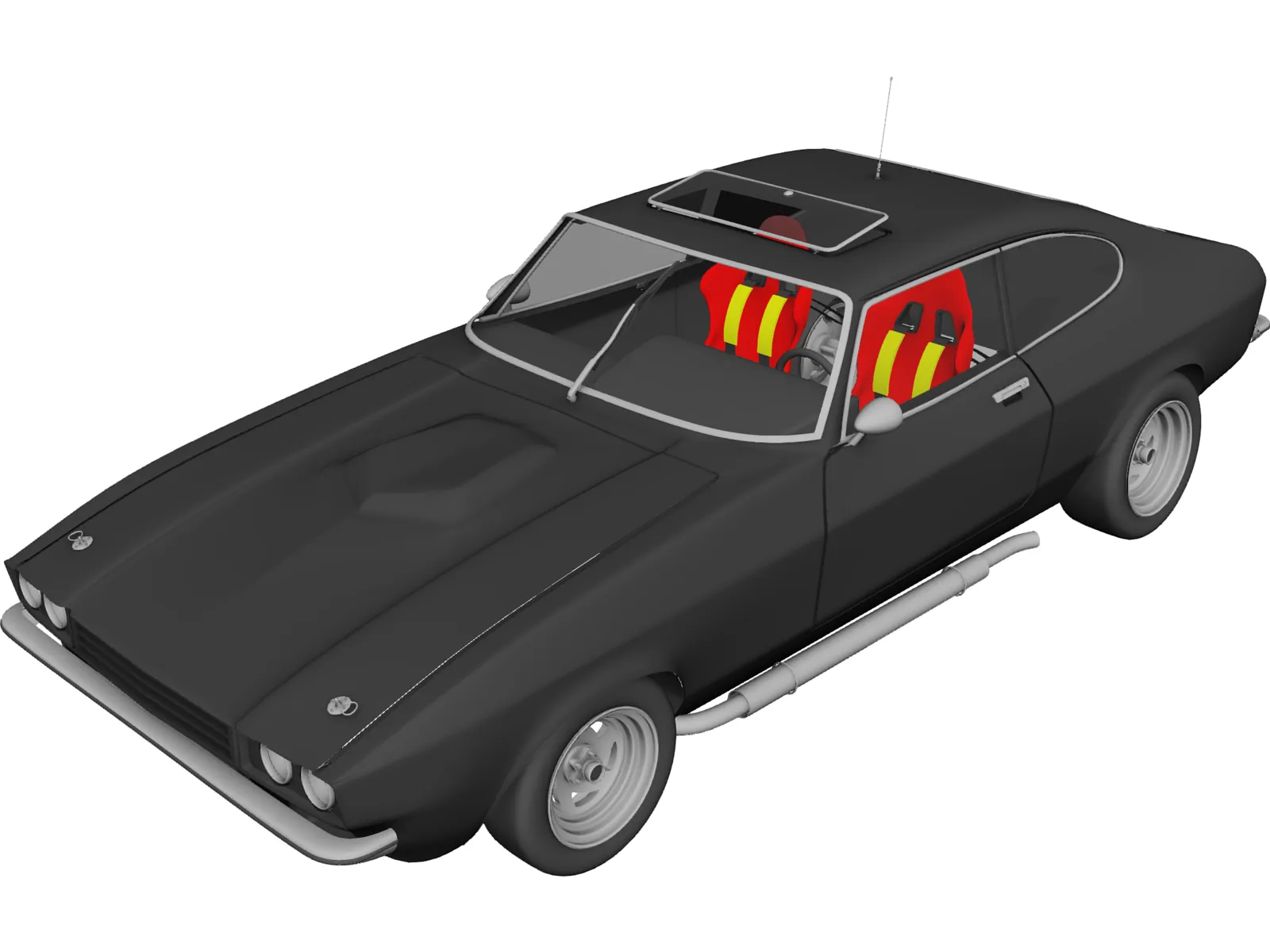 Ford Capri mk3 3D Model main preview